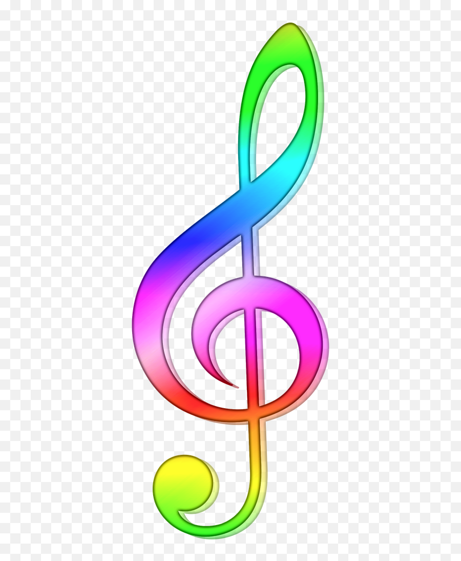 Treble Clefnotestaffcoloredmelody - Free Image From Emoji,Treble Clef Emoji