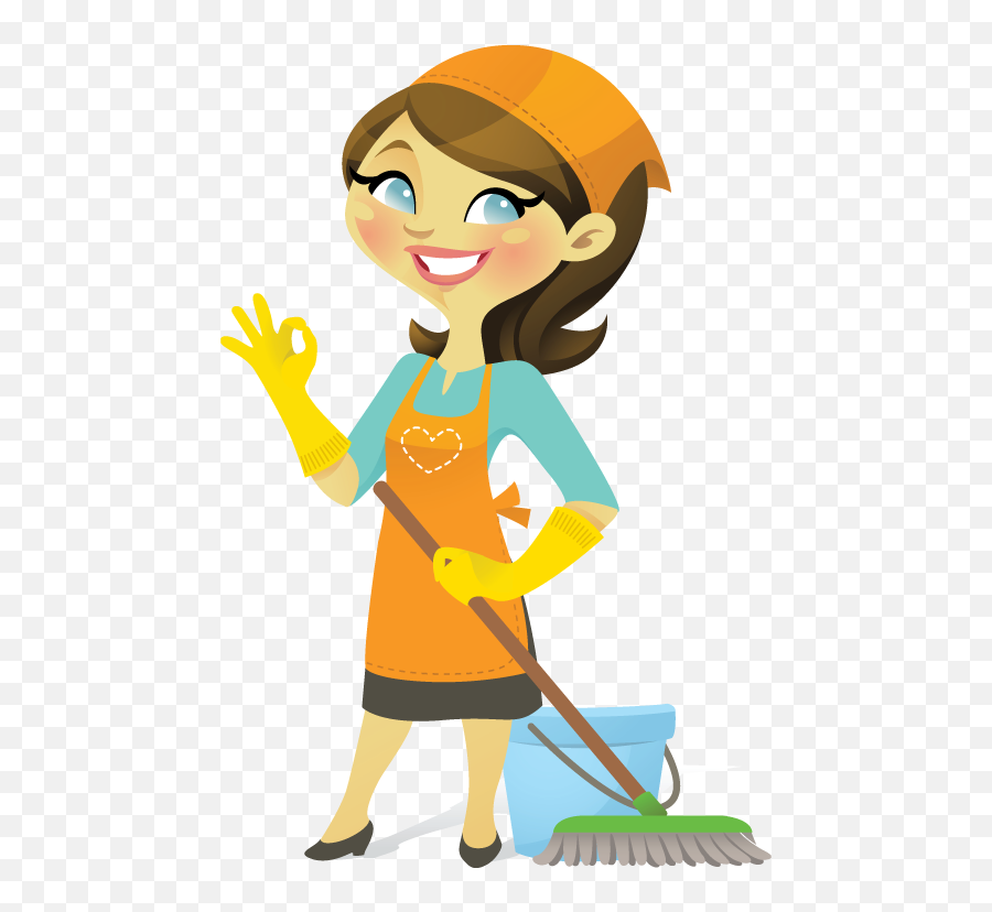 Cleaning Lady Clipart - Cleaner Clipart Png Emoji,House Cleaning Emoji