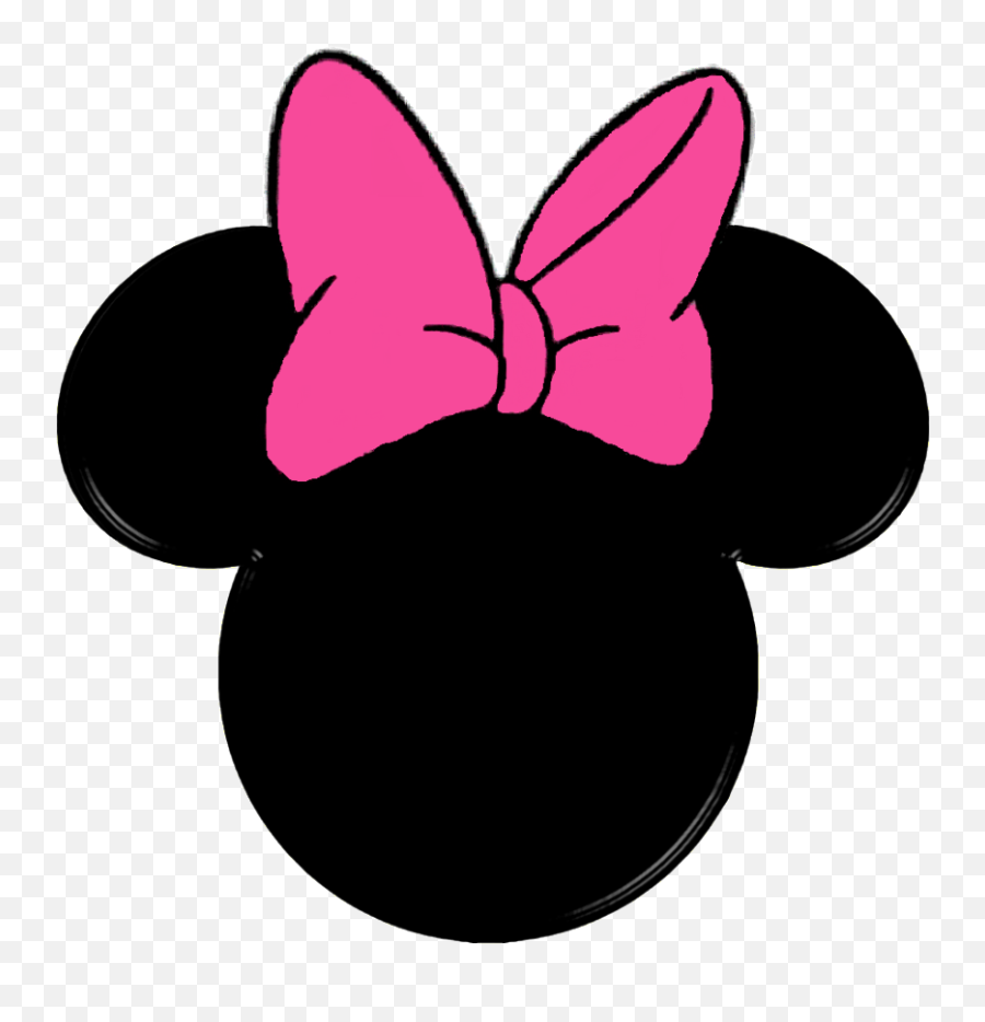 Minnie Mouse Png Clipart Png - Minnie Mouse Head Silhouette Emoji,Mickey Mouse Ears Emoji