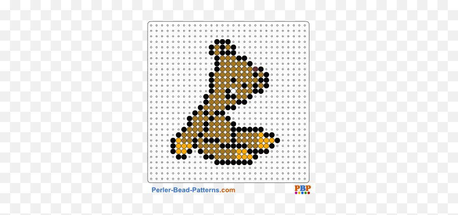 Teddy From Mr Bean Perler Bead Pattern And Designs Bead - Patrick Perler Bead Pattern Emoji,Perler Bead Emoji Template