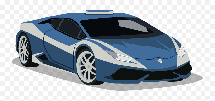 Lamborghini Police Car Clipart - Transparent Lambo Car Emoji,Police Car Emoji