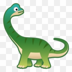 Sauropod Emoji Clipart - Android Dinosaur Emoji,Snake Emoji Android