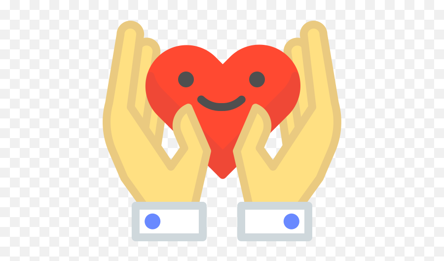 Icono Corazón De La Mano Manos Amor Emoji Gratis De - Hand Hold Heart Png Cartoon,Corazon Emoji