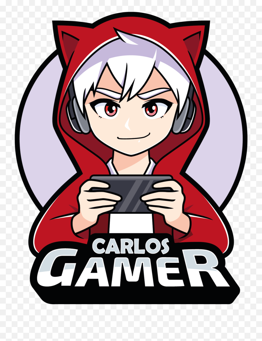 Gamer Anime Boy Illustration Wall Art - Gambar Logo Anime Girl Emoji,Boy Game Emoji