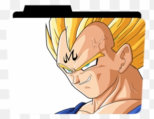 Magin Bu Vegita Folder Icon Dragon Ball Z Folder Icon - Majin Vegeta Avatar Emoji,Emoji School Folder