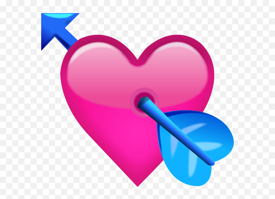 Emoji Smileys Big Hearts Free Smileys Pack - Download Pink Heart With Arrow Emoji,Golden Heart Emoji