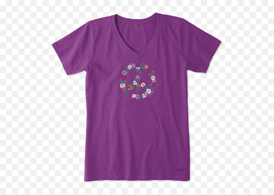 Sale Womenu0027s Peace Love U0026 Optimism Crusher Vee Life Is Emoji,Safe Camp Symbol Emoji