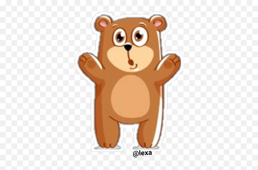 Sticker Maker - Bear Emoji Happy,Emoji 25