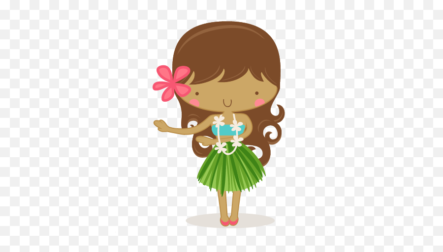 Kids Luau Clipart - Hula Clip Art Emoji,Hula Girl Emoticon