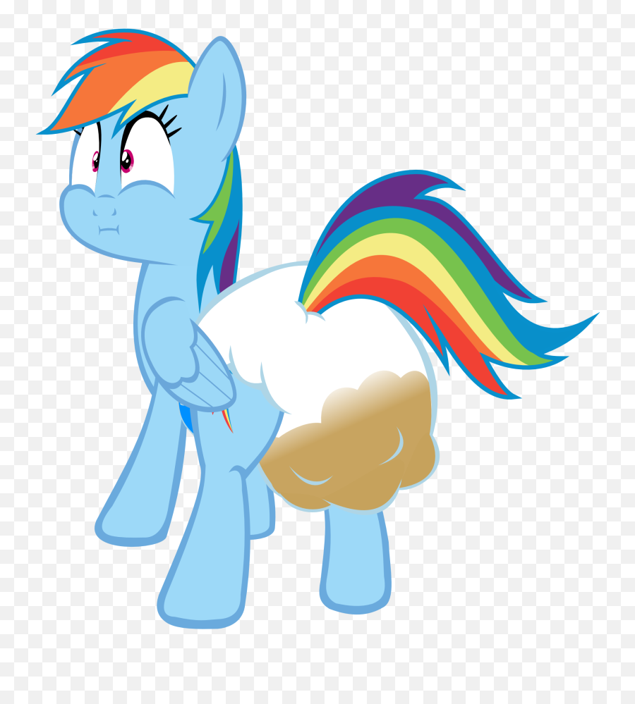 Megarainbowdash2000 Diaper Diaper Fetish Messy Diaper - Diaper Baby Rainbow Dash Emoji,Cursed Blushing Emoji