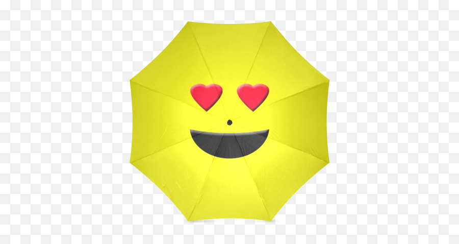 Emoticon Heart Smiley Foldable Umbrella Emoticon Heart - Happy Emoji,@ Emoticon