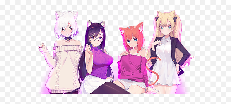 Mosaique Neko Waifus 3 - Mosaique Neko Waifus 3 Emoji,Nekopara Emoticons