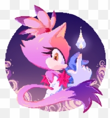 Pixel Blaze By Stellarspin Sonic The Hedgehog Know Your Meme - Mythical Creature Emoji,Tumblr Sonic The Hedgehog Extreme Emotion