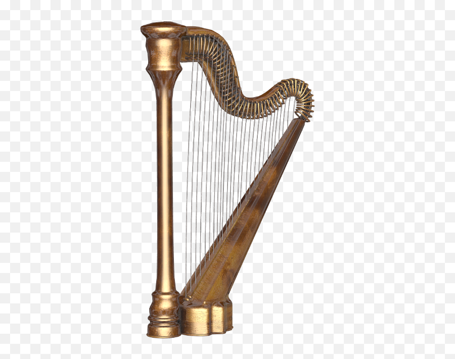 Harp Instruments Clipart - Fairy Musical Instruments Emoji,Irish Harp Emoticon