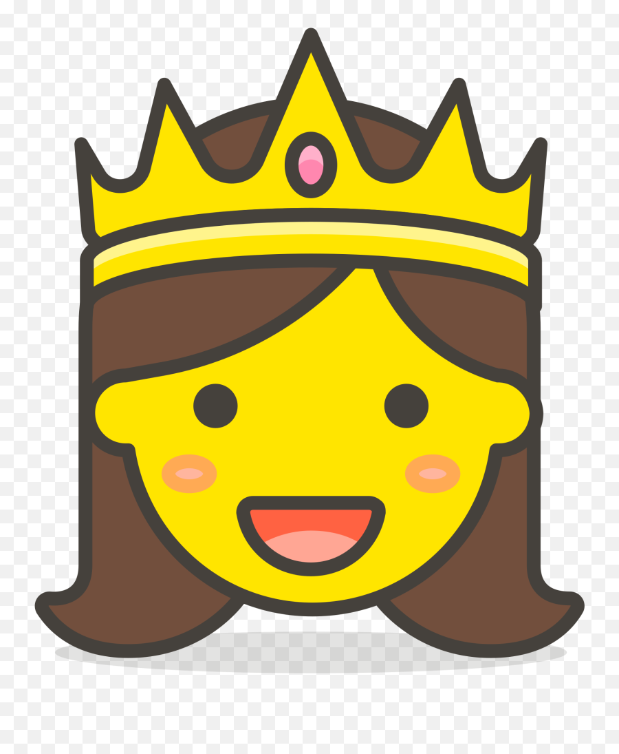 198 - Prinses Clipart Emoji,Princess Emoji Basic