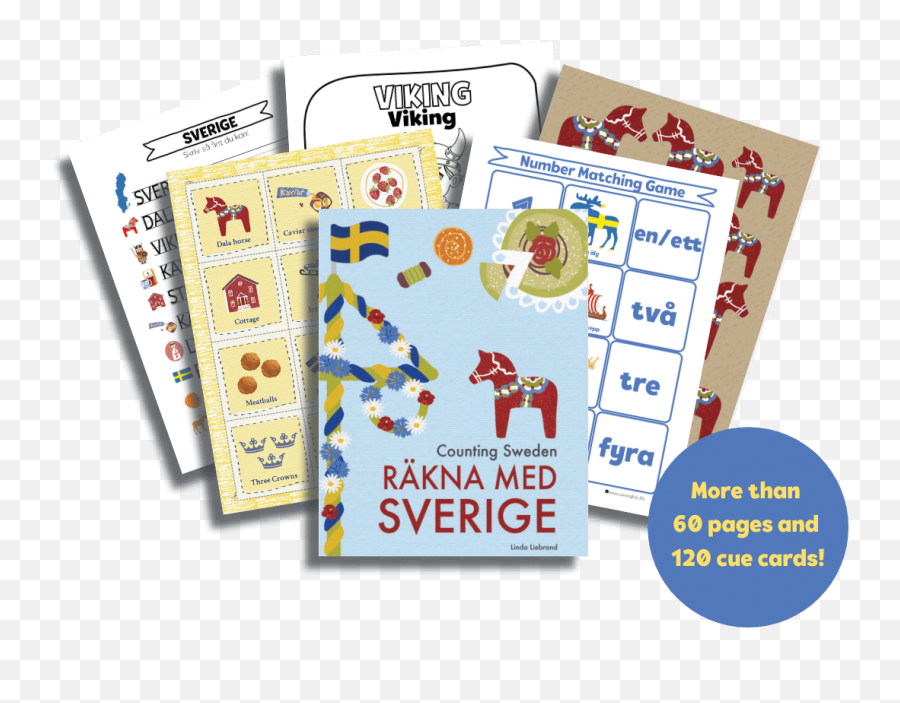 Swedish Starter Kit For Kids Teach Your Kids Swedish With - Playing Card Emoji,Emotion Flashcards Preschool Moments Day