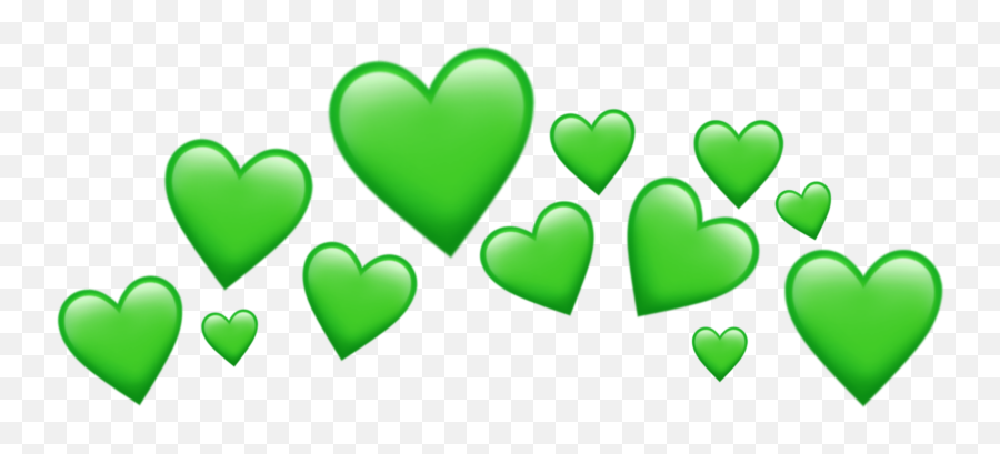 Heart Green Headband Greenheart Sticker - Language Emoji,Emoji Headband