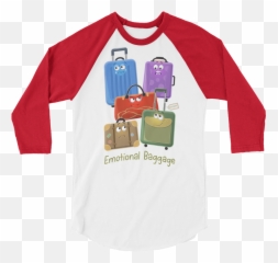 Emotional Baggage - Raglan Sleeve Emoji,Printable Black And White Sweating Emotion Face