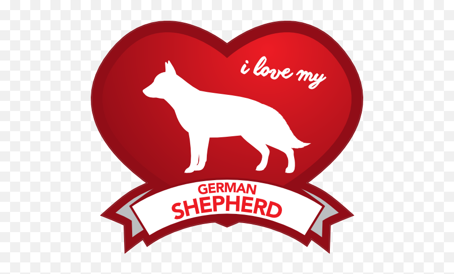 Love I Heart German Shepherds Dog Bone - Language Emoji,Gsd German Shepard Emojis