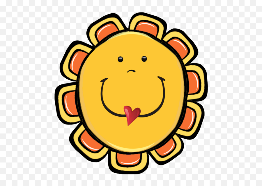 8 Yellow Face Cute Cartoon Flower Faces - Alston Ridge Middle School Logo Emoji,Funny Emoticons Cartoons