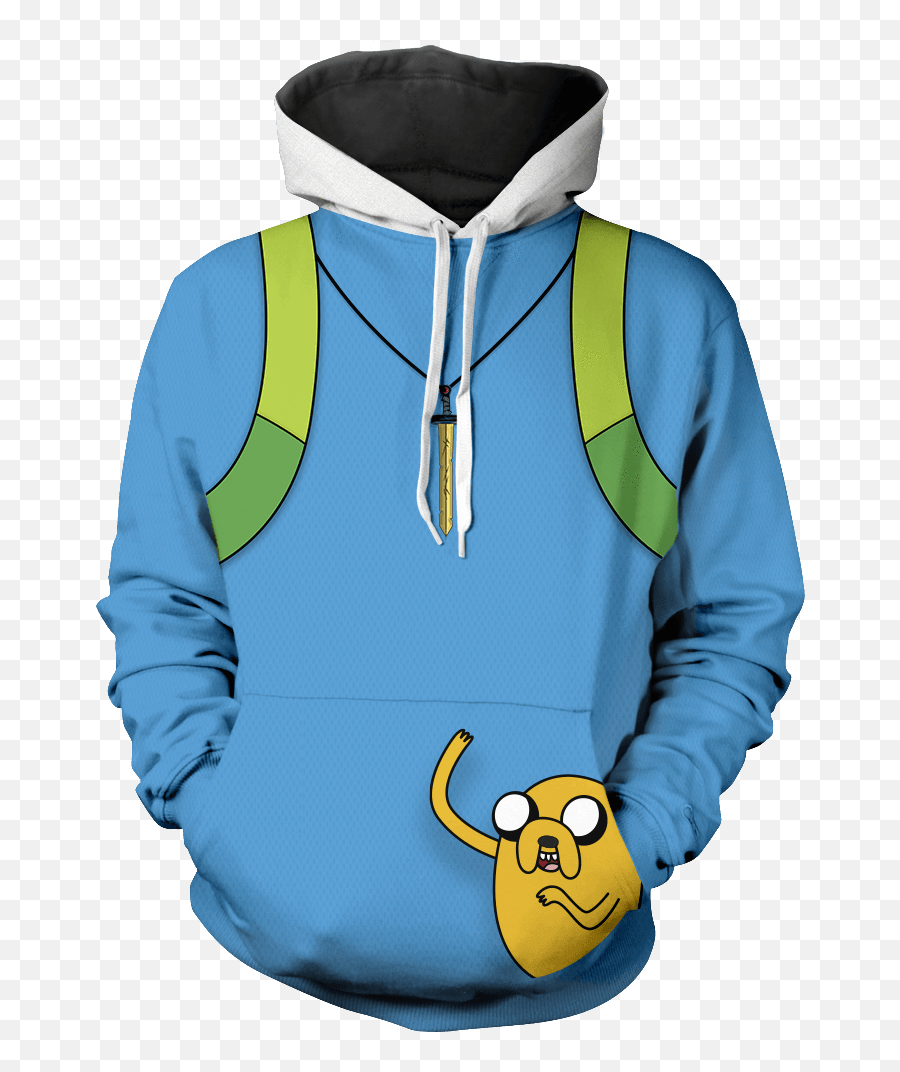 Finn Adventure Time Unisex Pullover Hoodie U2013 Fandomaniax - Store Vault Tec Hoodie Emoji,Jackal And Emoticon