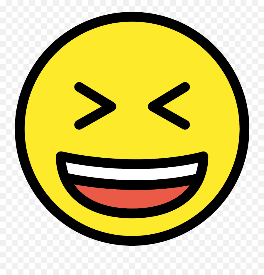 Grinning Squinting Face Emoji Clipart - Smiley,Squint Emoji