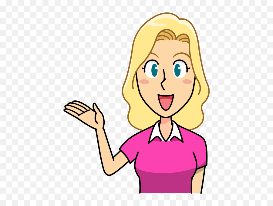 Female Presenter Animated Image - Inviting Clipart Emoji,Call Center Girl Emoticon
