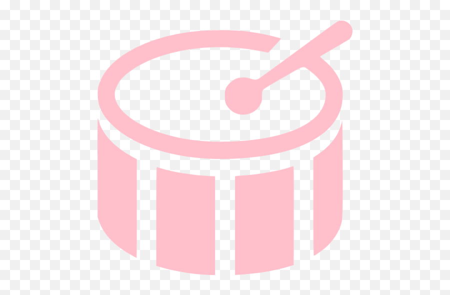 Pink Bass Drum Icon - Free Pink Music Icons Emoji,Drum Stick Text Emoticons