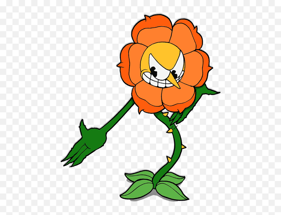 November Clipart November Flower - Cuphead Flower Boss Emoji,Bravest Warriors Emotion Lord