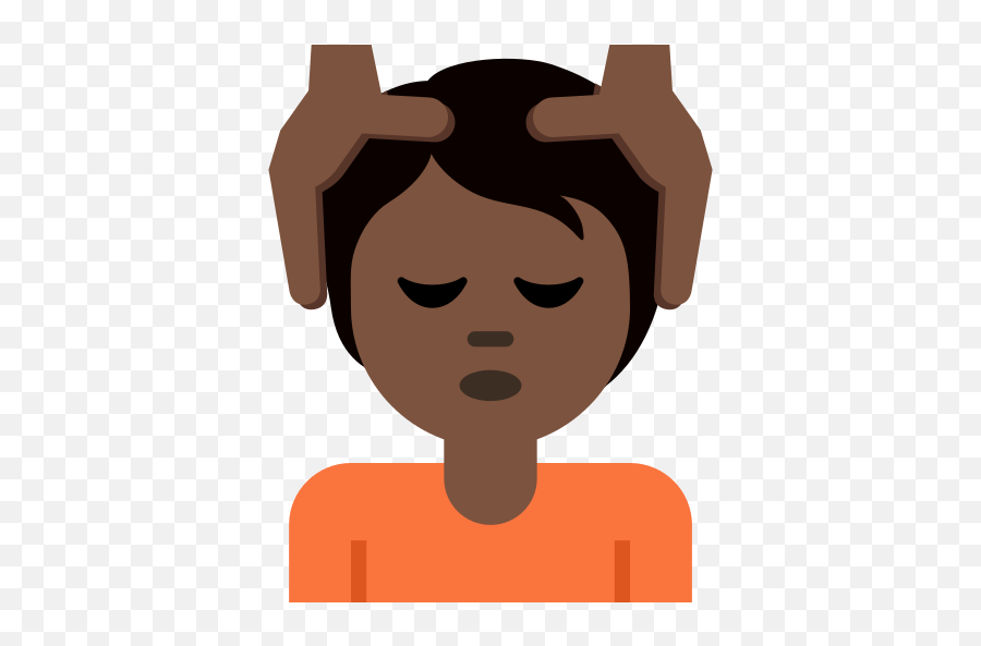 Person Getting Massage Dark Skin Tone Emoji,Dark Skin Emojis