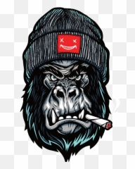 Gorilla Smoking Puzzle Emoji,Gorilla Face Emoji