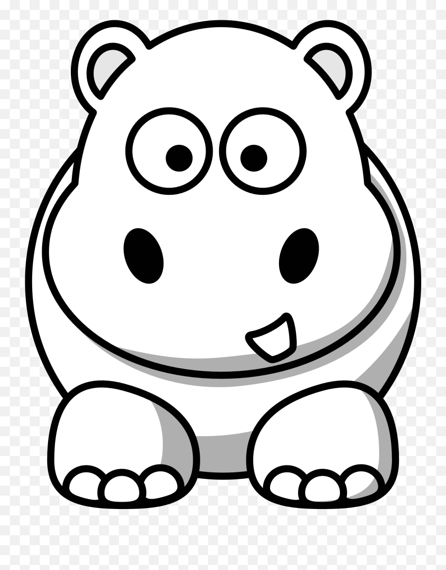 Hippopotamus Clipart Happy Hippo - Hipopotamos Faciles De Dibujar Emoji,Hippo Emoticons