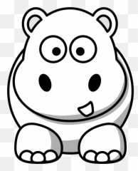 Hippopotamus Clipart Happy Hippo - Hipopotamos Faciles De Dibujar Emoji,Hippo Emoticons