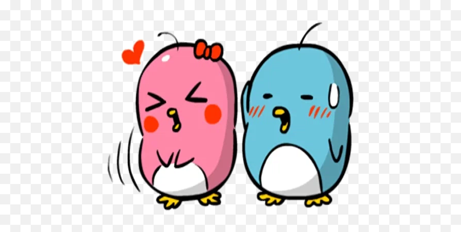 Penguin Couple - Stickers For Whatsapp Emoji,Penguin Emoji Whatsapp