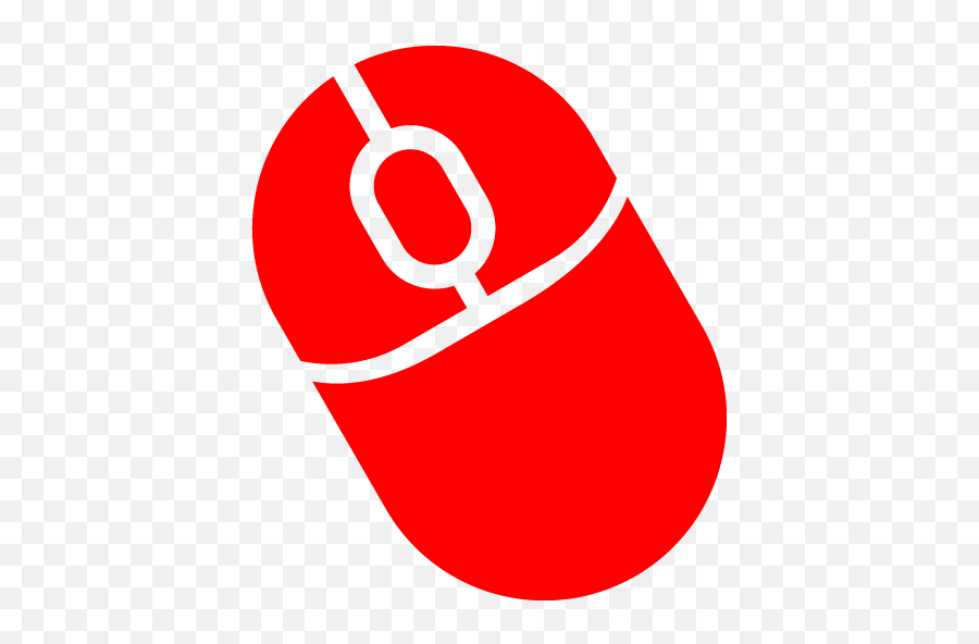 Red Mouse 3 Icon - Free Red Computer Hardware Icons Emoji,Emoticon Mouse