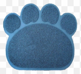 Paw Print Dog And Cat Placemat - Litter Box Emoji,Cat Emoji Pillows