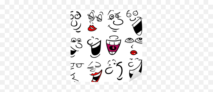 Cartoon Emotions Illustration Sticker U2022 Pixers - We Live To Change Cara De Burla Dibujo Emoji,Cartoon Emotions