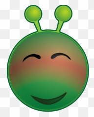 Green Crazy Alien Png Image - Clipart Emoji,Going Crazy Emoticon