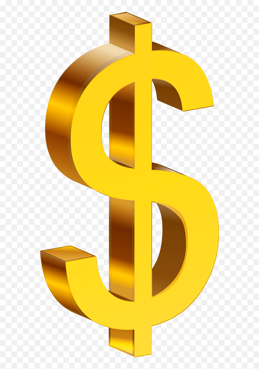 Dollar Sign Png Logo Gold Dollar Sign - Transparent Background Dollar Sign Gold Emoji,Money Sign Emoji