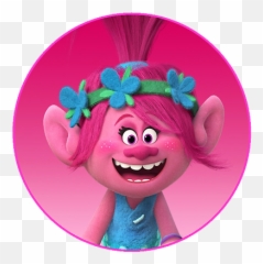 Personalised Poppy Troll Edible Printed - Poppy Trolls Face Topper Emoji,Trolls Poppy Dvd Emoji Dvd