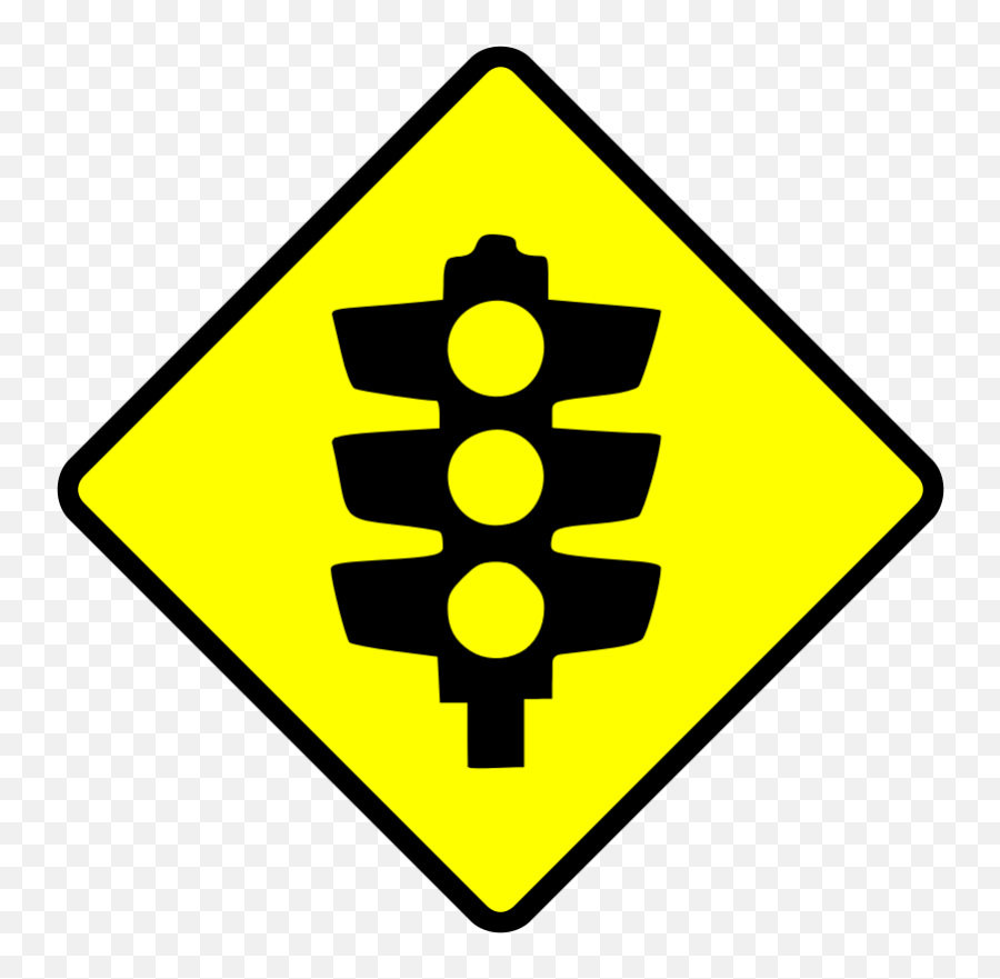 Free Vector Caution Traffic Lights Clip - Traffic Signs Emoji,Traffic Light Caution Sign Emoji