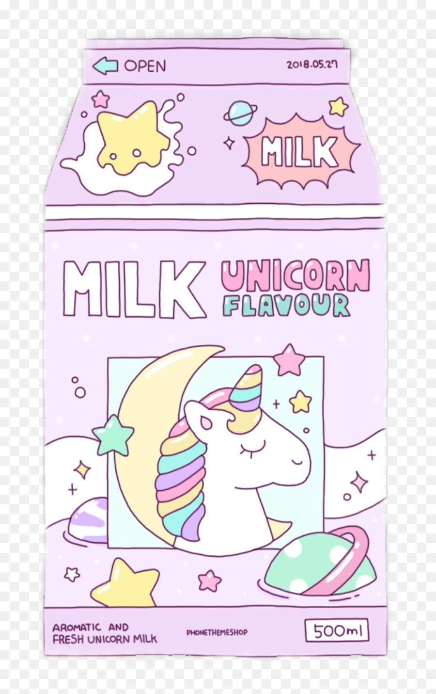 Milk Unicorn Sticker - Mythical Creature Emoji,Unicron Emoji