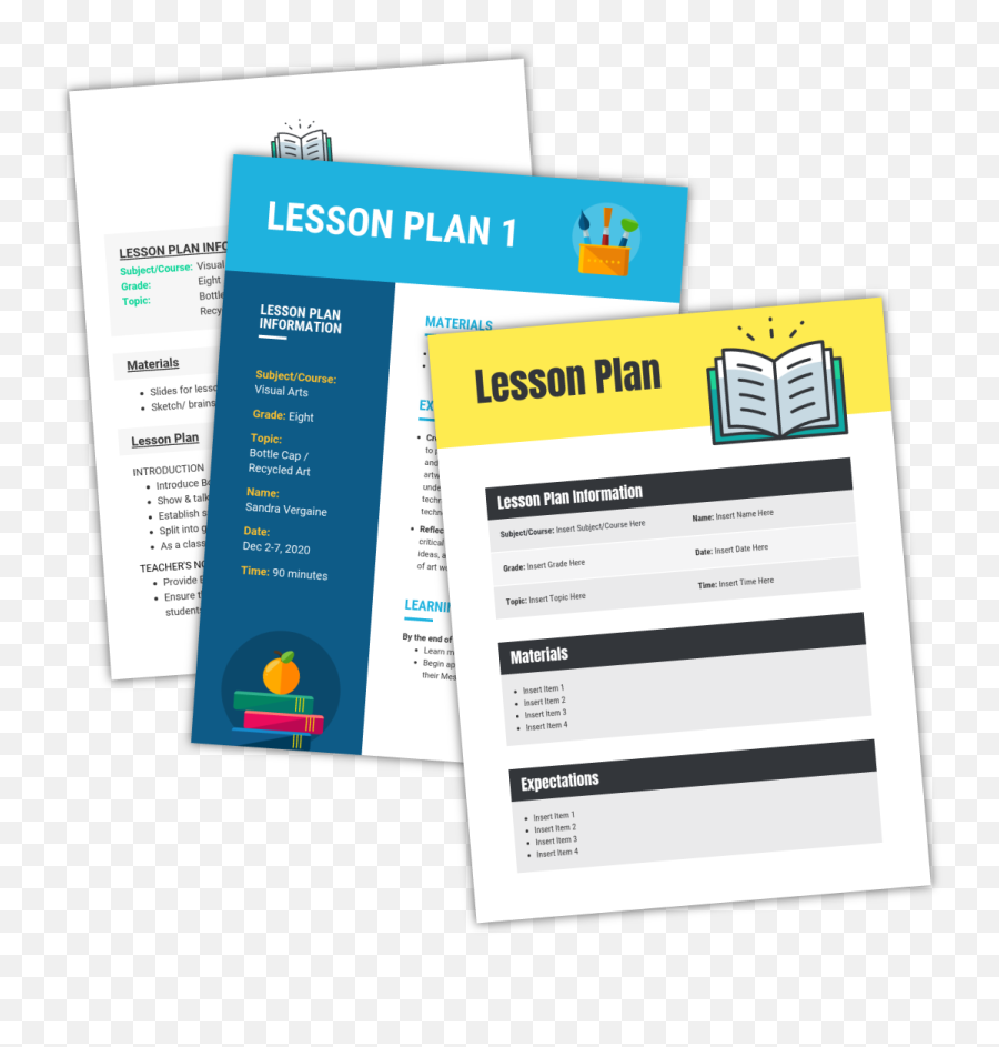 Lesson Plan Examples For Effective - Lesson Planning Icon Emoji,Color And Emotion Art Lesson Plan