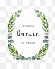 Classy Eucalyptus Baby Shower Invitation Templates Games - Free Printable Baby Shower Games Free Emoji,Bridal Emoji Pictionary