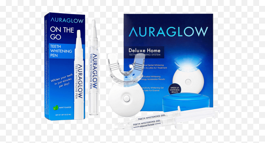 Auraglow Teeth Whitening Kit U0026 Whitening Pen - Auraglow Teeth Whitening Kit Emoji,Mel And Mary Meh Emoji Movie