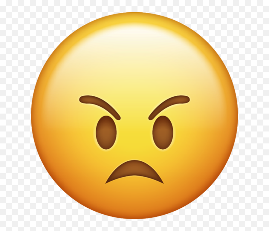 Angryfaceemojiiconios10png 640640 Pixels Stiker Emoji,Cowboy Emoji