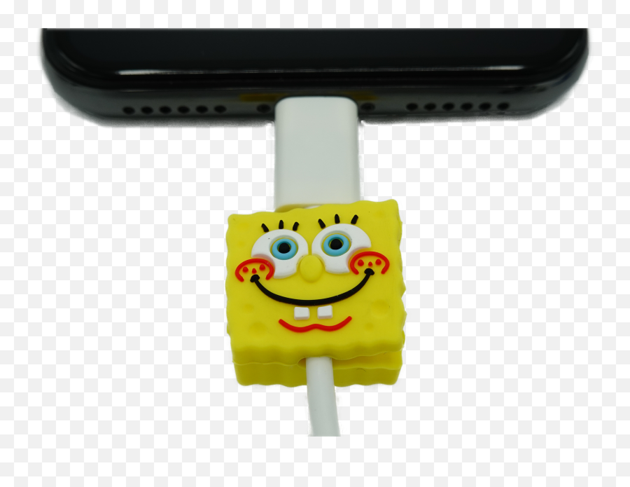 Spongebob Cable Clips - Happy Emoji,Chow Chow Emoticon