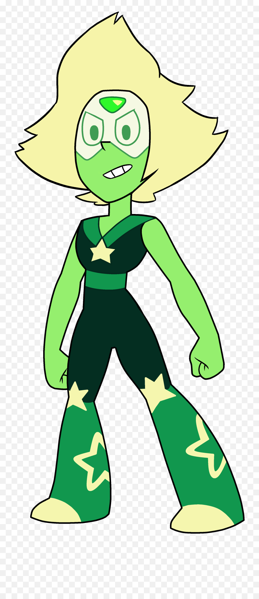 Crystal Star Cliparts - Peridot Una Cristal Gem Emoji,Peridot Steven Universe Emoticon