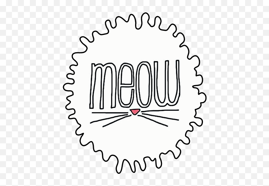 Sticker Meow Cat Kat Sticker By Yellow Kat - Capa Para Destaque Instagram Infantil Emoji,Cat Emoticon Text Yellow