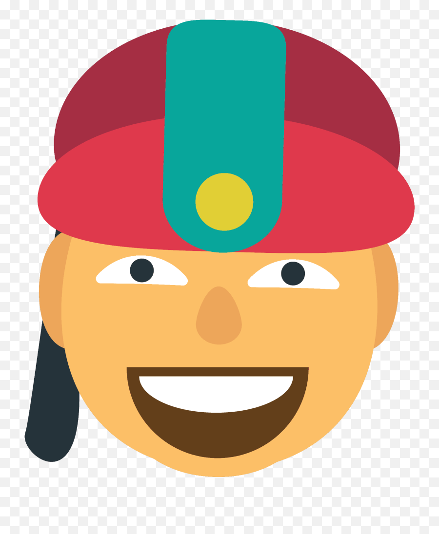 Person With Skullcap Emoji Clipart - Happy,Emojis Gua Pi Mao